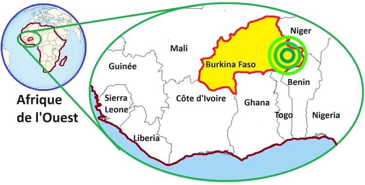 map of BF Gulmancema speaking