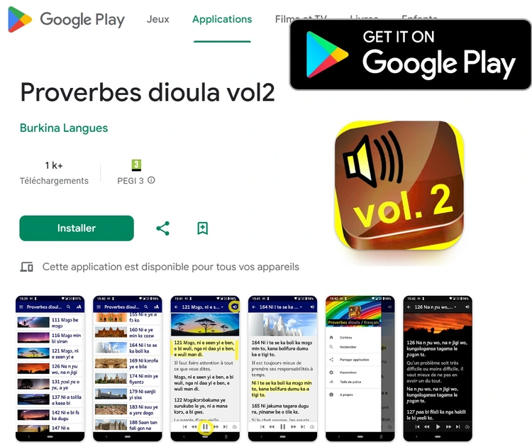 Proverbes dioula vol2 sur Play Store