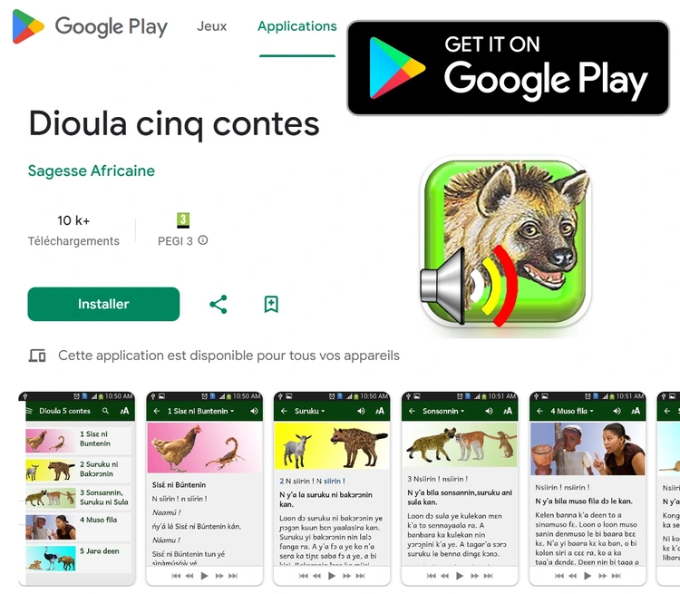 five Jula folk-tales  on Play Store