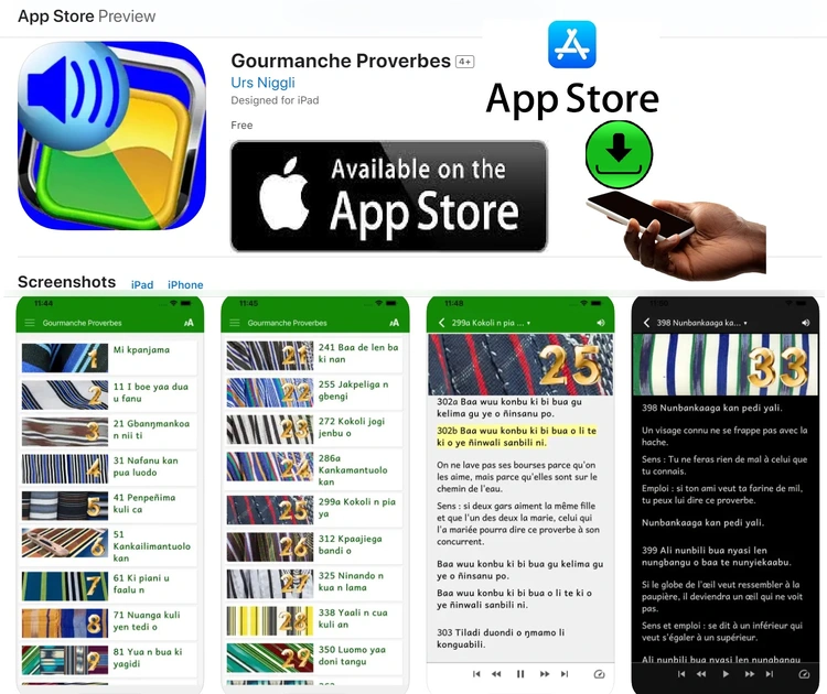 Applis gulmance iPhone AppStoreProverbes