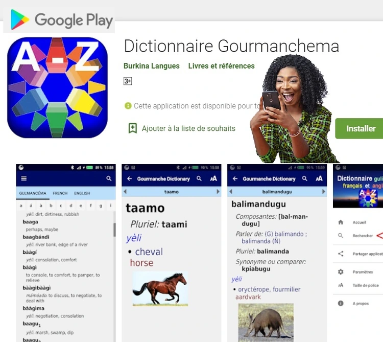 Gulmancema Dictionnaire Play Store1
